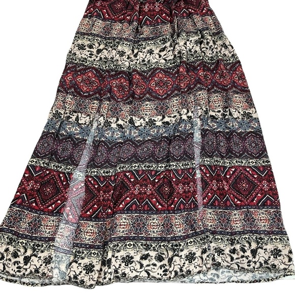 Soft Surroundings Macelo Merlot Bohemian Style Maxi Dress - Picture 10 of 11